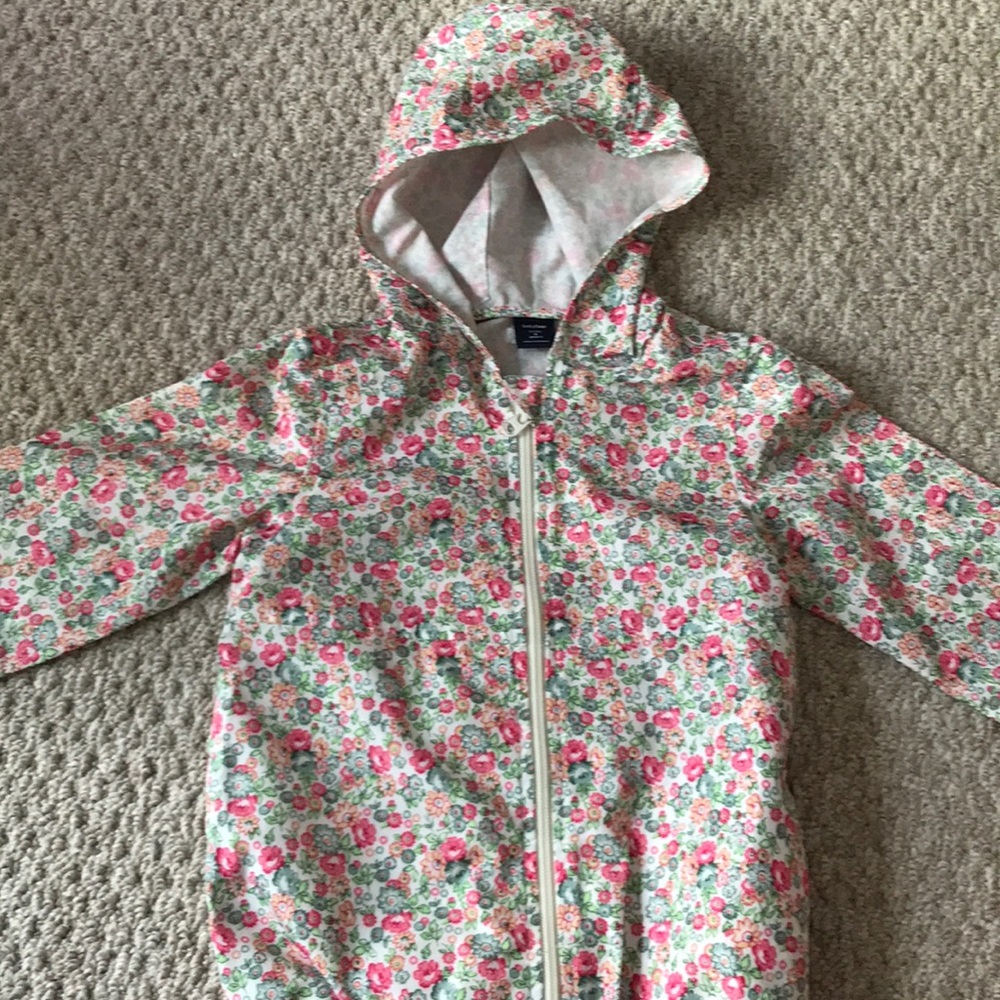 Baby gap 4t floral spring jacket/raincoat